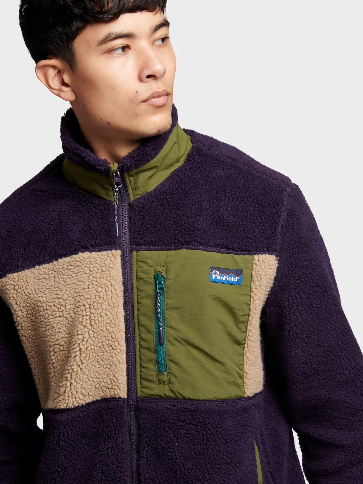 Penfield Mens Mattawa Fleece Jacket Nightshade