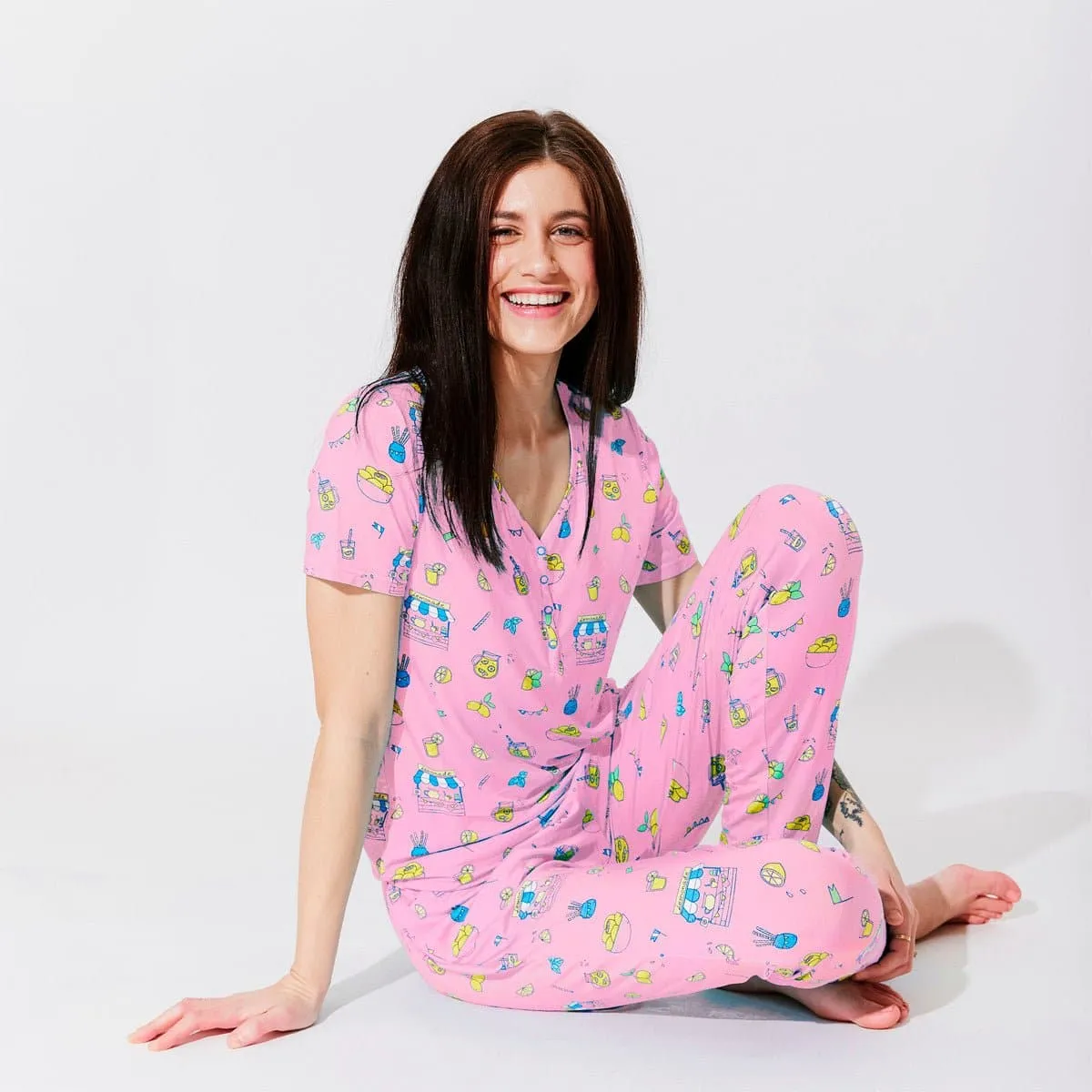 Pink Lemonade Bamboo Women's Pajama Set