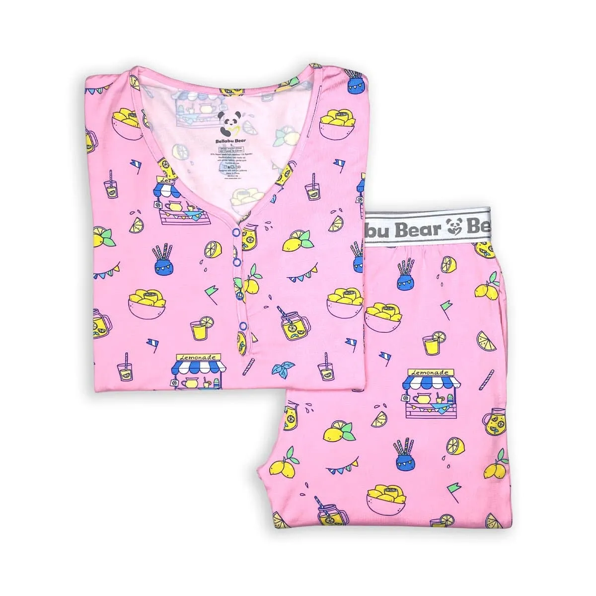 Pink Lemonade Bamboo Women's Pajama Set