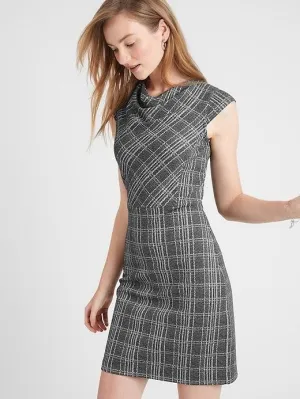 Plaid Sheath Mini Dress-Banana RepublicSkylar Peach Mini-FINAL SALE-NOT ELIGIBLE FOR EXCHANGE OR REFUND