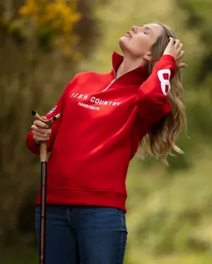 P.O.S.H Country Tidal Quarter Zip Red