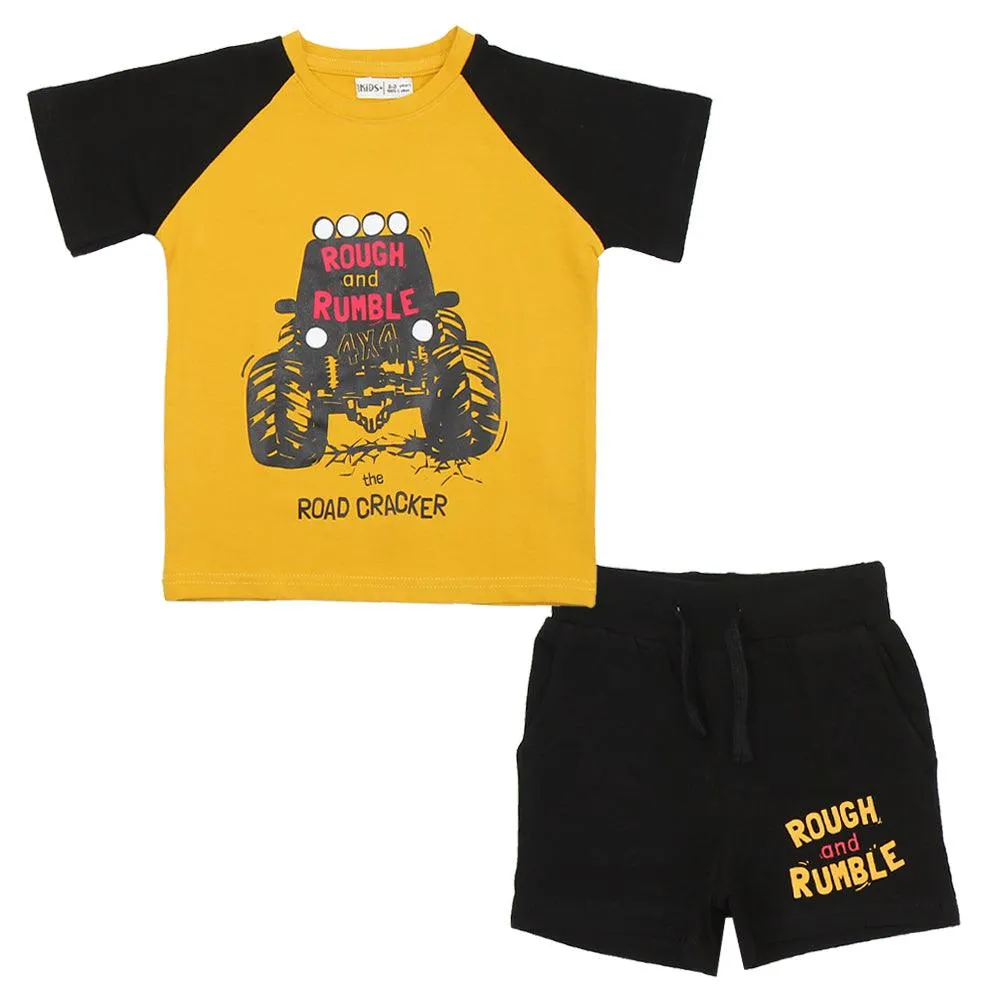 "Rough & Rumble" Short-Sleeved Pajama