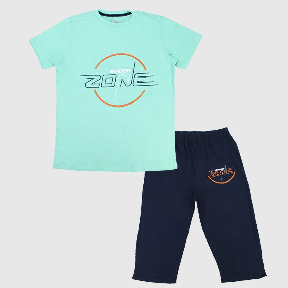 "Speed Zone" Short-Sleeved Pajama