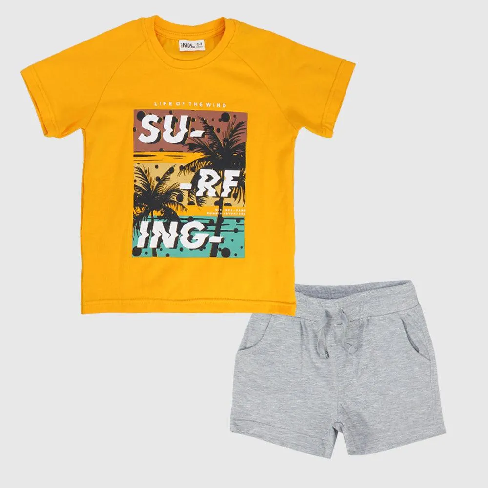 "Surfing" Short-Sleeved Pajama