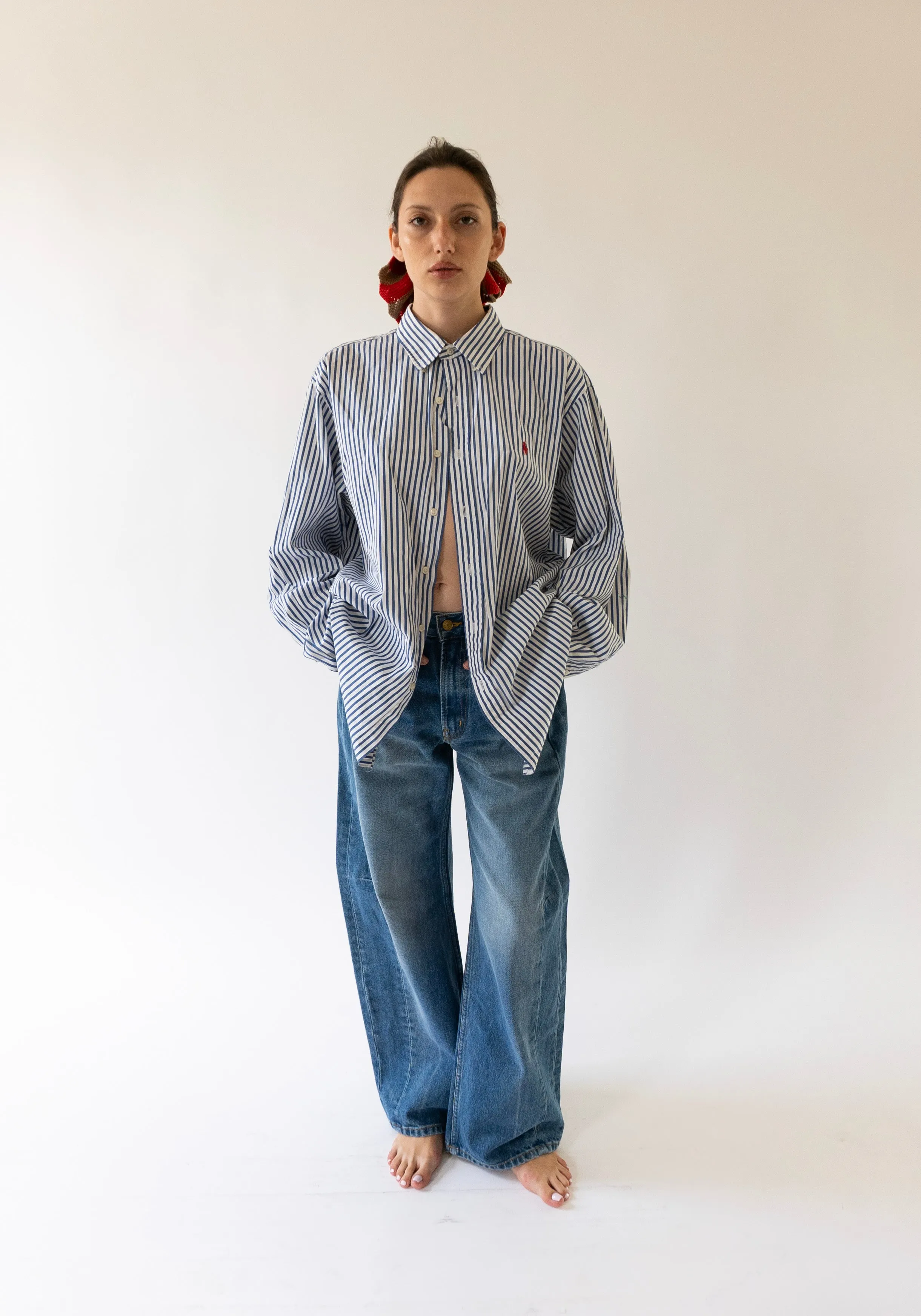 Relaxed Lasso Long Jean in Hyde Wash