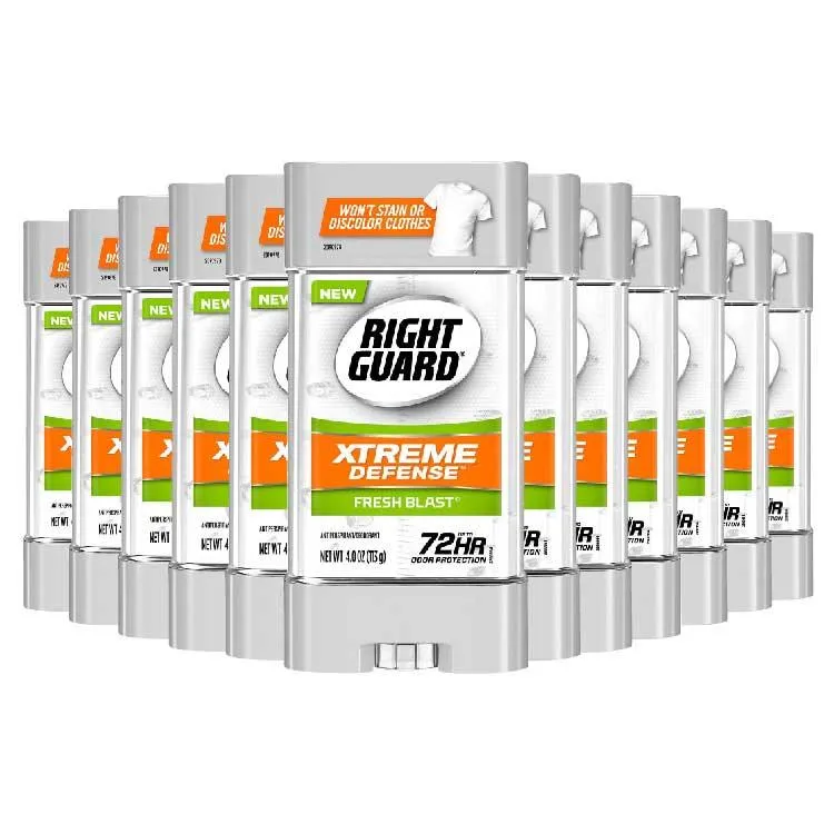 Right Guard - Xtreme Fresh Blast Deodorant, Gel - 4 Oz - 12 Pack