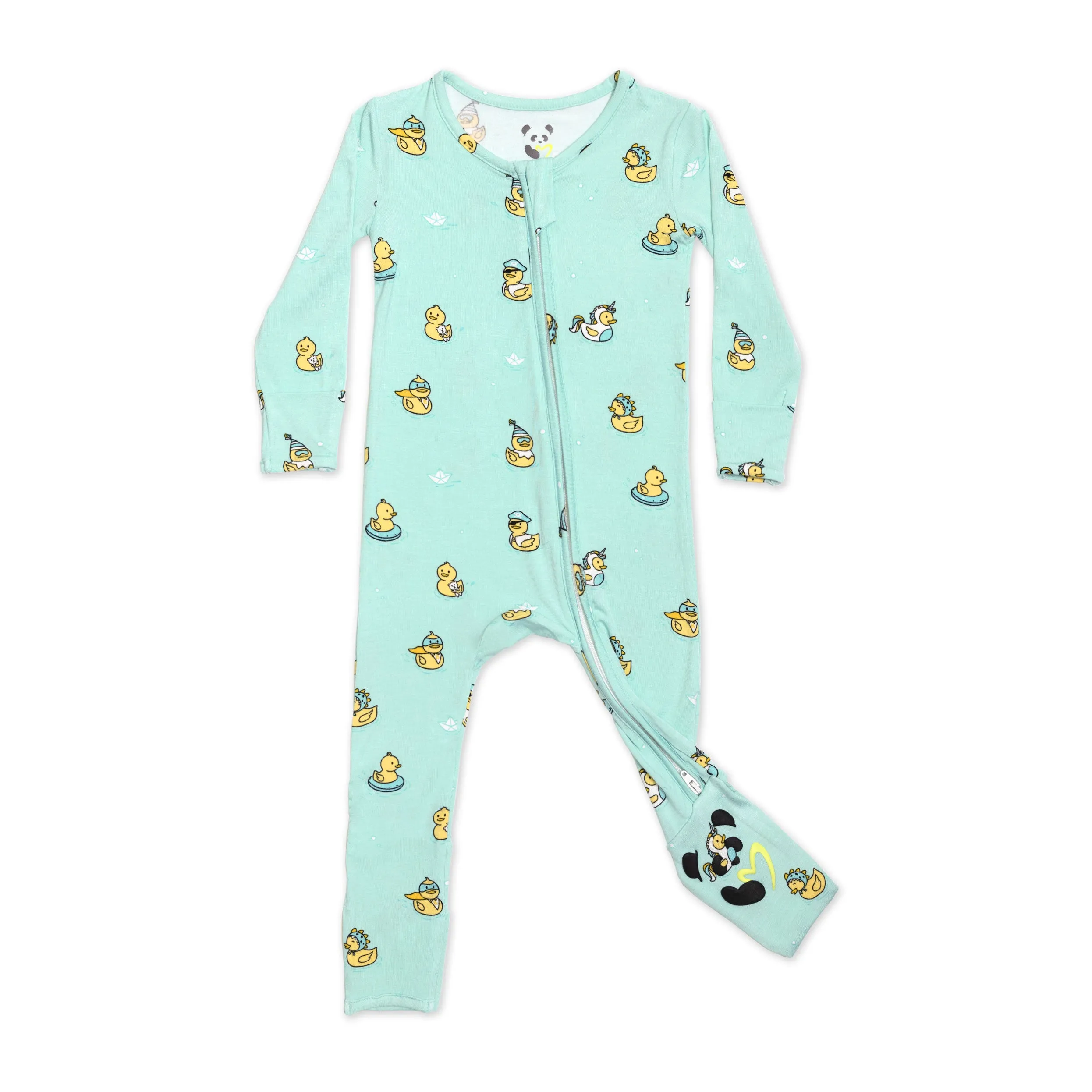 Rubber Ducky Bamboo Convertible Footie