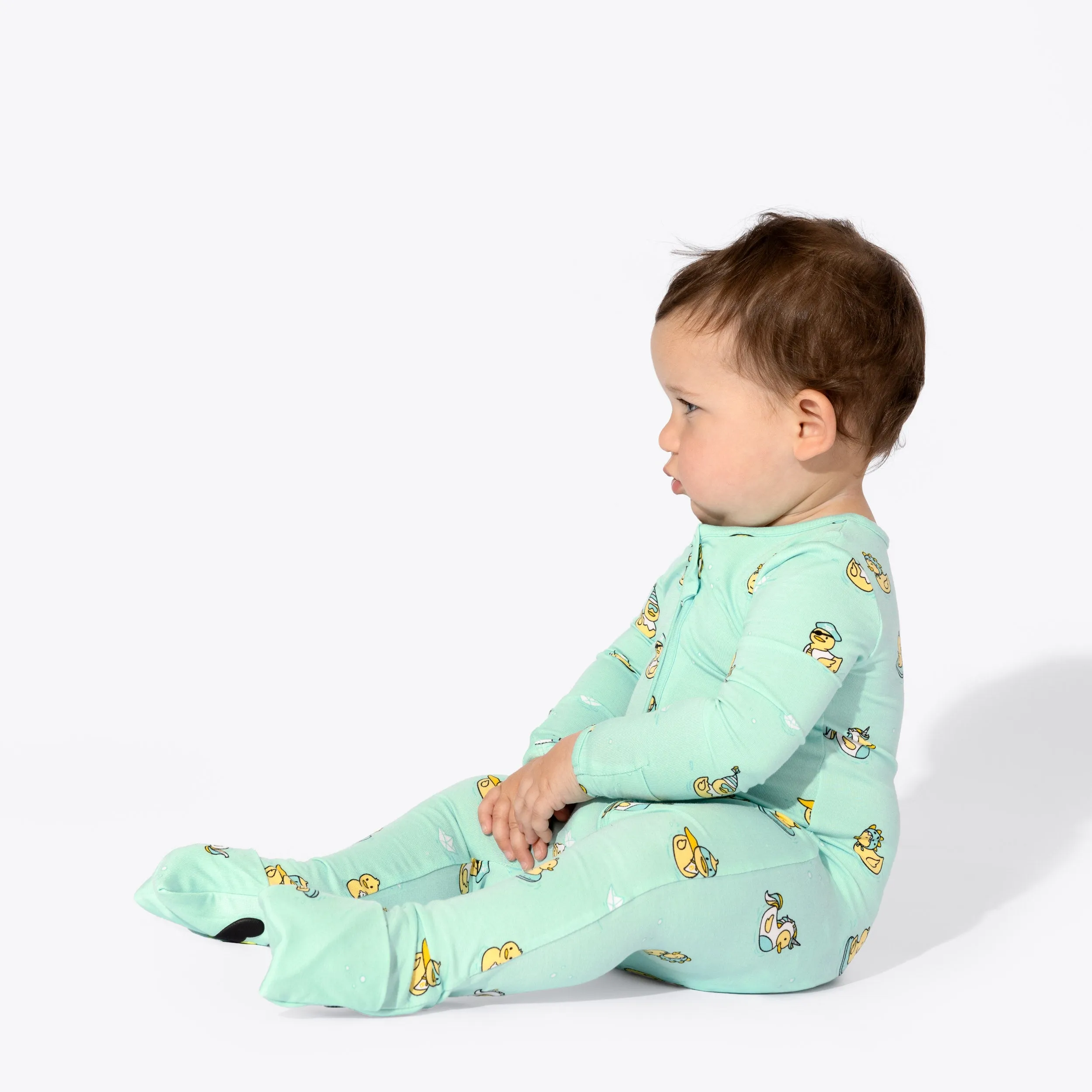 Rubber Ducky Bamboo Convertible Footie