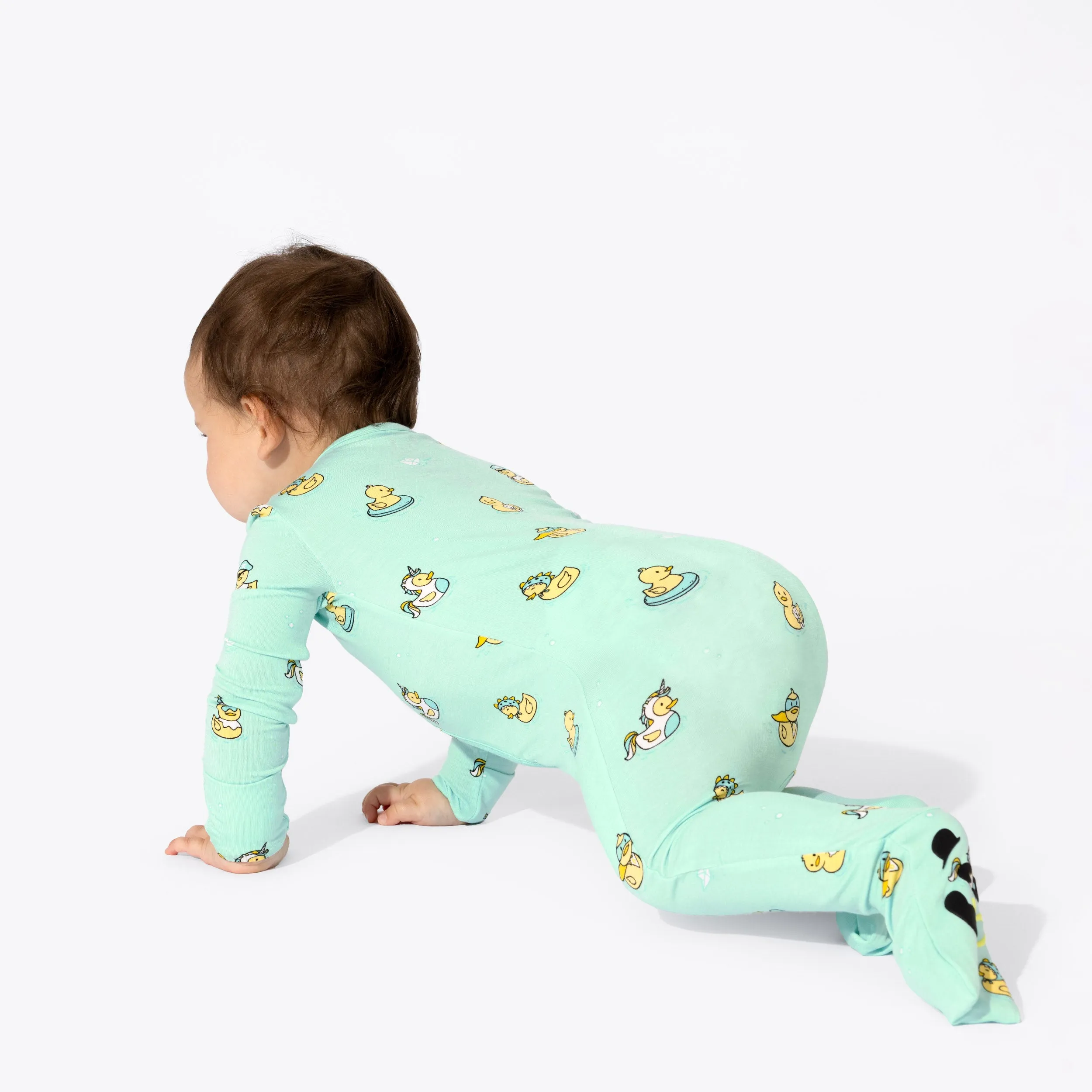 Rubber Ducky Bamboo Convertible Footie