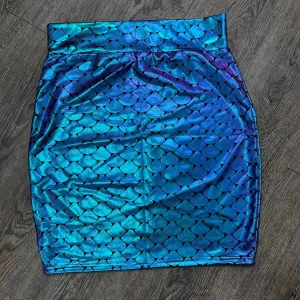 SALE - Pencil Skirt - Holographic Mermaid