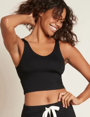 Shelf Bra Crop Top - Black