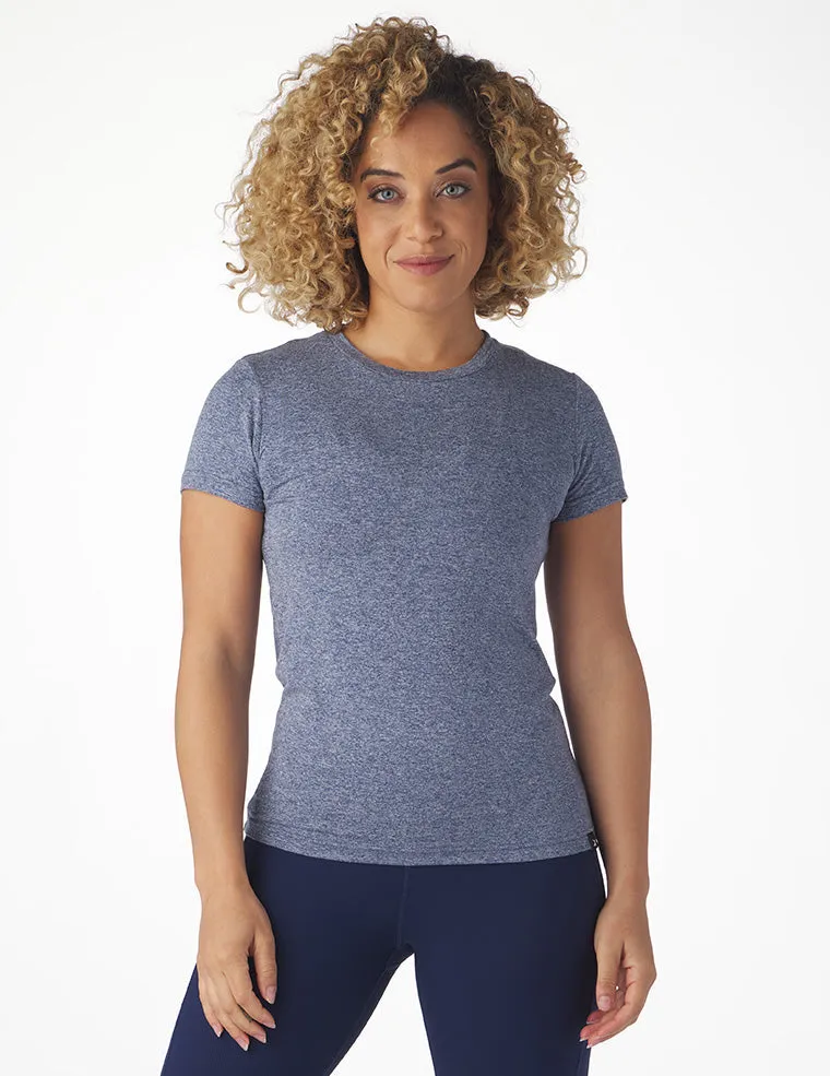 Simplicity Tee: Indigo Heather