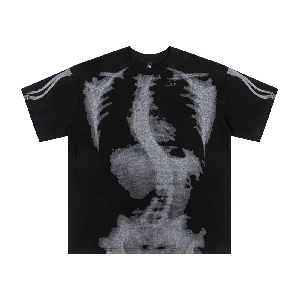 Skeleton Print | Cotton T-Shirt