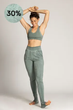 Stonewash Extra Long Slouchy Pants