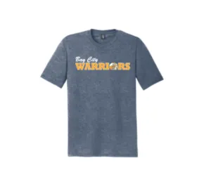 Warriors Blue Charcoal District Tri Blend T shirt