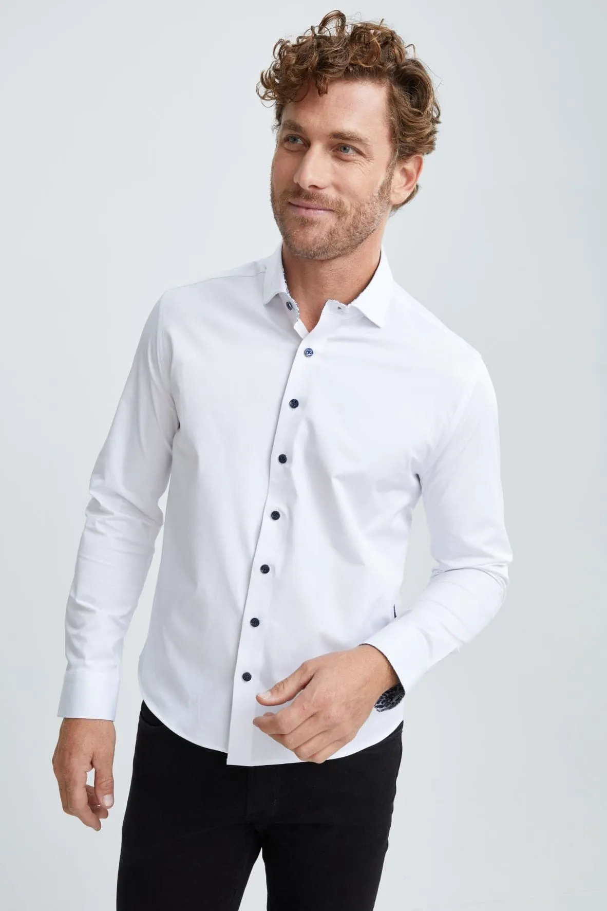 White T-Series Woven Shirt