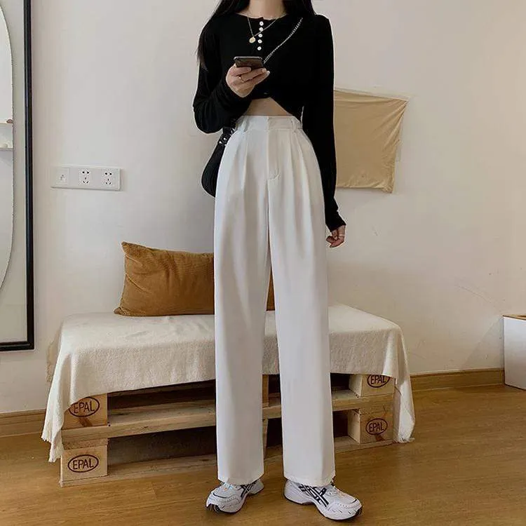 Women's Casual High-waisted Loose Pants