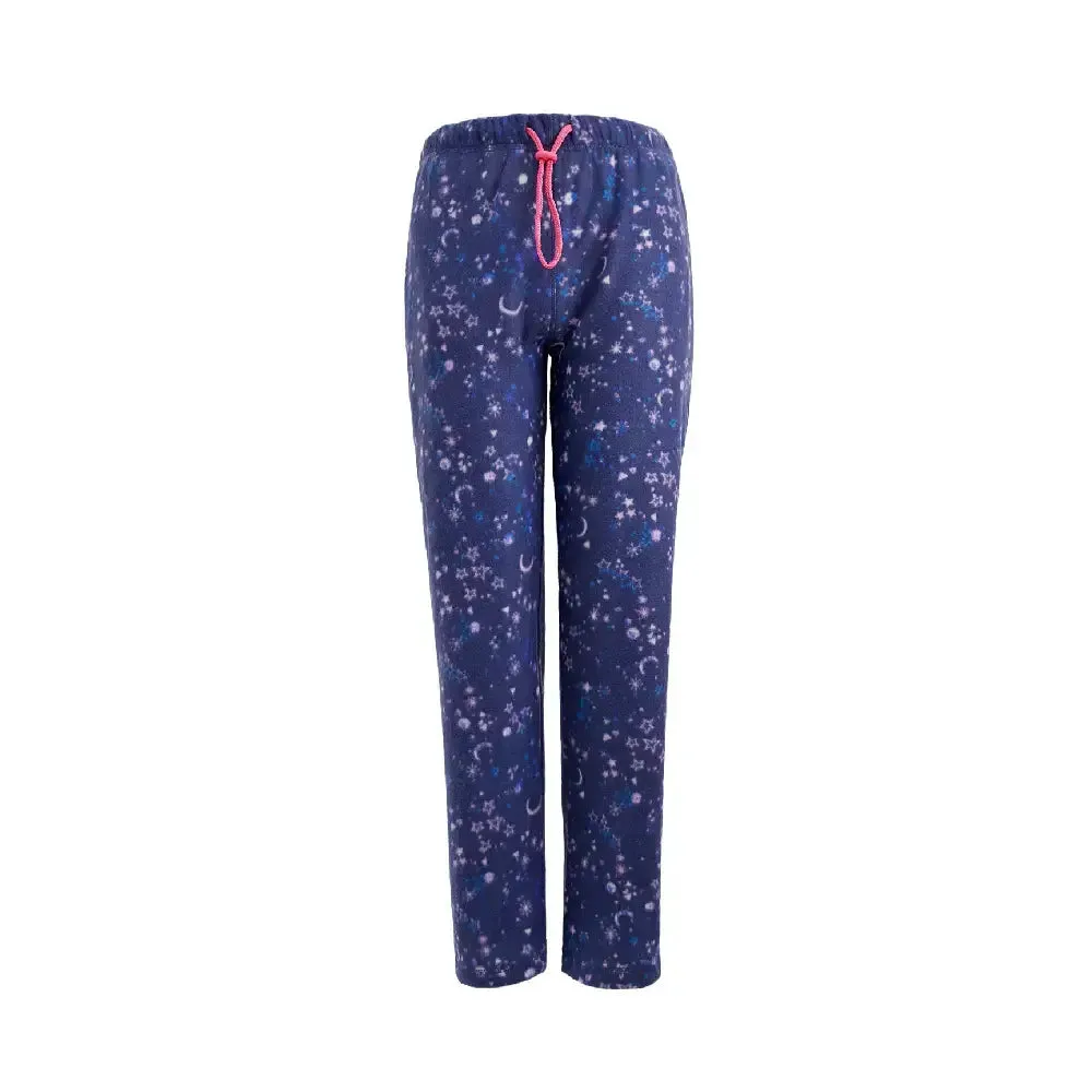 Women's Fleece Pajama Pants With Elastic Waistband