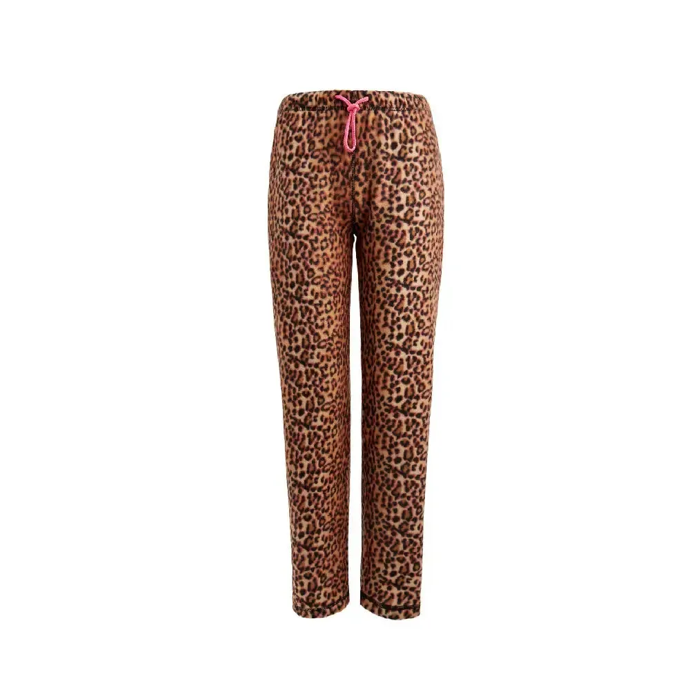 Women's Fleece Pajama Pants With Elastic Waistband