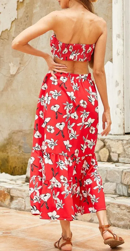 WOMEN'S LONG SKIRT 2 PCS SET